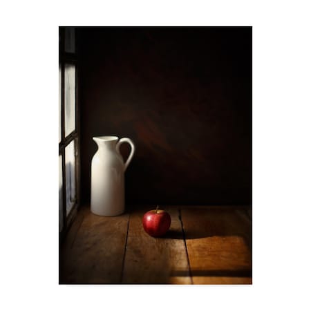 Luiz Laercio 'An Apple' Canvas Art,35x47